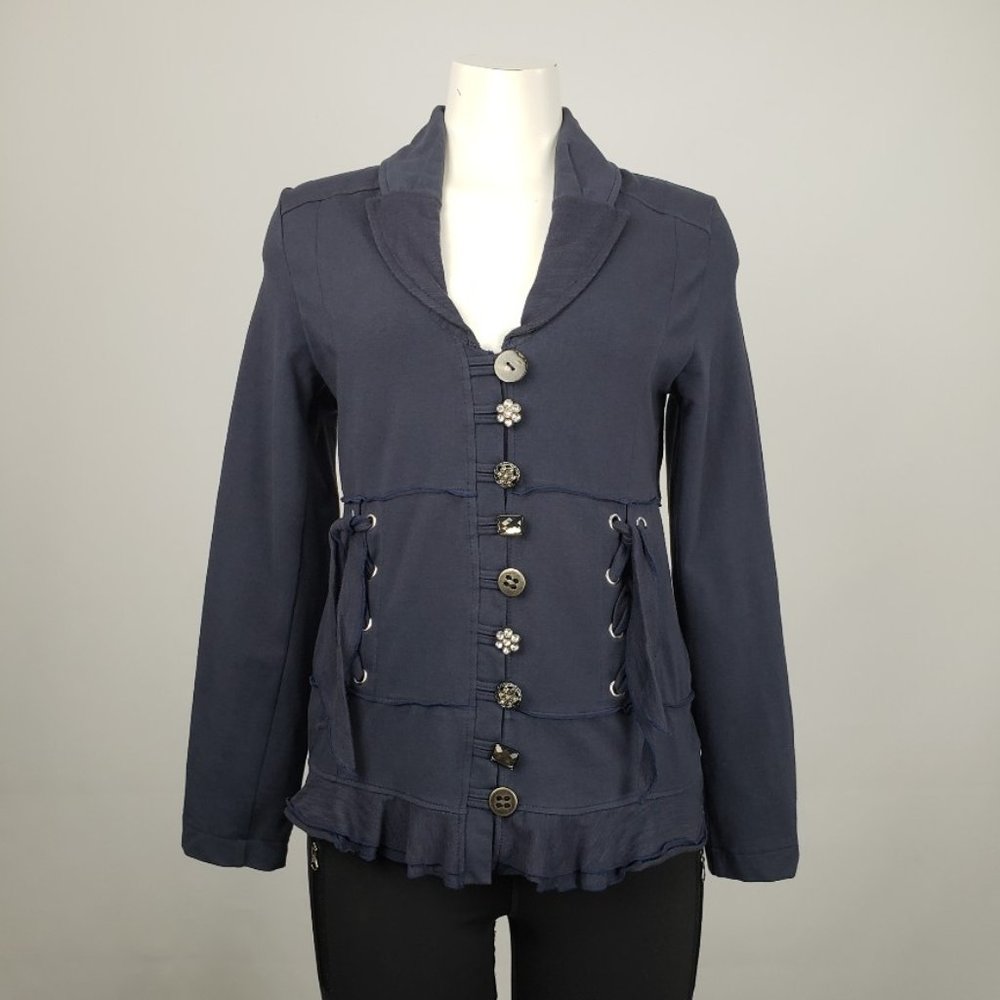 Neon Buddha Navy Cotton Jacket Size S